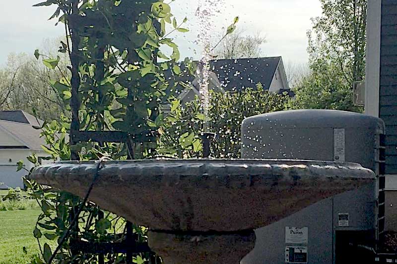 Hummingbird water dish bird feeder mold plaster cement mould 10.5" x 6.5" 