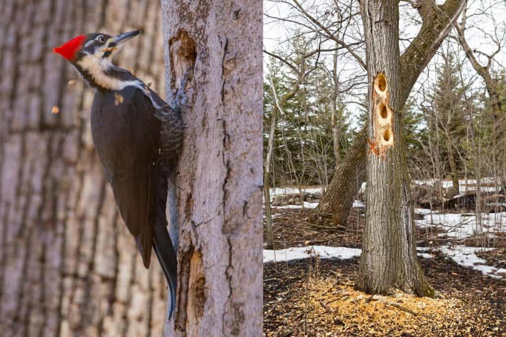 Do Pileated Woodpeckers Destroy Trees? Bird Feeder Hub
